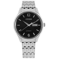 在飛比找蝦皮商城優惠-CITIZEN / 機械錶 數字刻度 日期星期 不鏽鋼手錶 