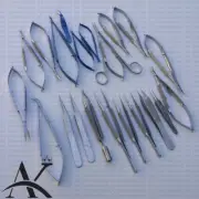 AK Micro Fine Surgery Instruments Set of 21 Pcs, Surgical Instruments + Free Box