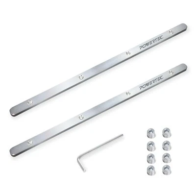 POWERTEC 71358 Track Saw Guide Rail Connector Set for Festool, Makita, DeWalt...