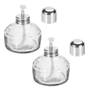 Alcohol Burner Lamp, 120ml 2 Pcs Glass Burner Glass Blowing Torch Lamp