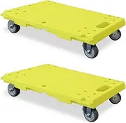 Daseeme 2 Pack Furniture Dolly for Moving Securely Holds 220 Pounds Piano Moving Dolly Cart Also Moves Couches Fridges, Boxes 4 Wheel Dolly Rolls Without Harming Floors No Assembly Required