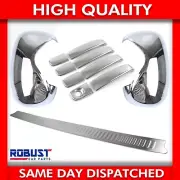CHROME WING MIRROR COVERS & REAR BUMPER PROTECTOR & DOOR HANDLE COVER FOR VIVARO