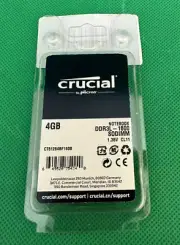 Crucial 4GB DDR3L-1600 SODIMM 1.35V CL11 Laptop Memory - Product of Malaysia