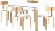 Kids Table and Chairs Set, Children Study Chair Desks Dining Tables Drawing Eati