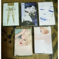 在飛比找蝦皮購物優惠-瑪丹娜MADONNA早期飛碟版錄音帶五張一起賣