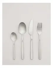 [Country Road] Nolan Brushed 16 Piece Cutlery Set in Brushed Steel