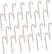 RORPOIR 24Pcs Classic Christmas Candy Cane Decorations Walking Stick Shape Props for Holiday Parties for Family Gatherings and Festive Decor