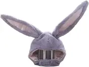 [BOBILIKE] Plush Fun Bunny Ears Hood Women Costume Hats Christmas Gift Warm Soft and Cozy
