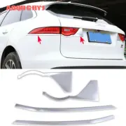 For Jaguar F-PACE 2016-2020 Chrome Rear Tail Light Lamp Eyebrow Cover Strip Trim (for: Jaguar)