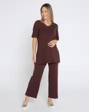 Maisie Knit Set - Chocolate