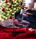 36"Natural Pink Agate Stone Coffee Table Top Sofa Centerpiece Home Furniture Dec