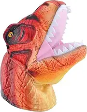 Wild Republic Puppet, Dinosaur, T-Rex, 12 inches, Kids, Plush Toy, Fill is Spun Recycled Water Bottles