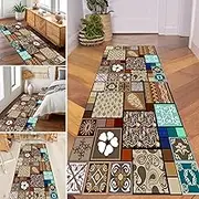 Long Carpets Runner Rugs for Hallway, Non Slip Carpet Absorbent, Custom Size Area Rug with Non-Slip Backing, Washable Floor Door Mats for Hall/Corridor/Bedroom/Stairs(2.6ft×3.3ft/80×100cm)