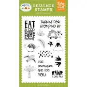 Echo Park Stamps Eat Sleep Rawr, Dino-Mite*