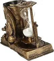 Resin Craft Sand Clock Decor Vintage Style Desktop Ornament for Home Office Durable Material with Fine Craftsmanship Unique Sand Timer Decoration