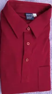 Casual Shirts - Pull Over Knit - Long Sleeve - Red - Career Club - USA - XL-TALL