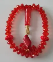 New Red Tasbih Crystal Beads Tasbeeh Misbaha Rosary Worry 33 TASBEEH