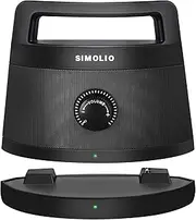 [SIMOLIO] Wireless TV Speaker for Televisions, Portable Wireless Speaker for Seniors and People, External TV Speaker/Soundbar as an Alternative to Chin Headphones, Volume Control, Black
