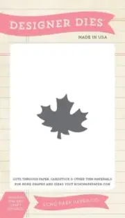 Echo Park - Small Leaf - Designer Die 1.5" x 1.75" Maple Fall Leave EPPDIE245
