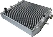Car Radiator 3 Row Racing Aluminum Radiator 60mm For Honda Civic EK EG DEl Sol Manual D15 D16 For CIVIC EK3 B16 B18 K8 92-98 Radiator Fin Comb Kit(Fan-Air guide cover)
