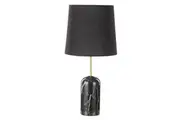 Amalfi Lennon Marble Table Lamp Black & Gold 30x30x62cm