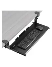 VIVO Under Desk Slider Tray Height Adjustable for Keyboard Mouse 27"x11"