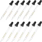 Ipetboom 1 Set Scale Dropper Set Medicine Dropper Glass Pipette Bent Tip Pipette Laboratory Supplies Glass Transparent