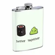 Better Together Em2 Flask 8oz Stainless Steel Hip Drinking Whiskey
