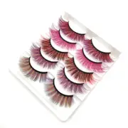 Nevenka 3D False Eyelashes Colored Thick Lashes for Performance Halloween-17