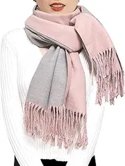 [ehsbuy] Cashmere Scarfs For Women Soft Pashmina Shawls And Wraps Reversible Long Large Winter Warm Thick Ladies Scarves With Tassel For Weddings Womens Gifts