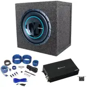 Memphis PRX10FT 10” 400w Car Subwoofer+Mono Amplifier+Sealed Sub Box Enclosure