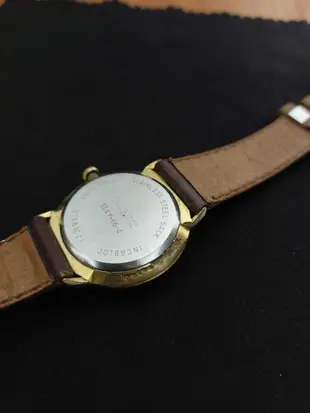瑞士製 SANDOZ 山度士 17寶石 鍍金錶殼 羅馬數字 手上鍊 機械錶 古著 腕錶 手錶