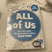 All Of Us - The Trivia Game For Generations To Play - NEW Factory Sealed