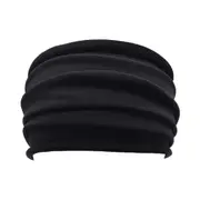 Elastic Stretch Headband Turban Running Soft Wide Hairband Yoga Head Wrap Black