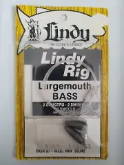 Lindy Rig Largemouth Bass 2 Sinkers 2 Swivels 3 Snells Handtied In Haiti 1/4 oz