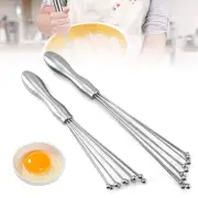 Home Kitchen Baking Cooking Mini Ball Manual Egg Beater Mixer Whisk Blender