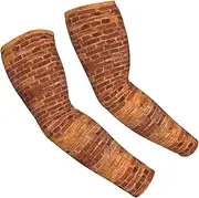 [FSCEV] Industrial Brick Wall Background Sun Protection Arm Sleeves Outdoor Essentials Cooling Compression Golf Hiking Cycling
