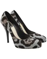 Dior Women's Wool/Pony Hair Christian Stiletto Pump (Authentic Pre-Loved)