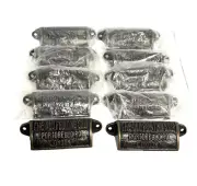 10-Pk The Old Printing Shop London Cabinet Drawer Cup Pull Metal Handle Bronze