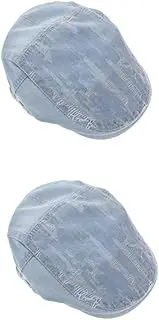 [Ipetboom] Retro Distressed News Boy Cap for Women Lightweight Sun Protection Hat with Unique Worn Effect Comfortable and Breathable Design for Casual Wear and Outdoor Activities