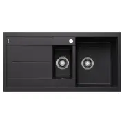 Blanco 1 1/4 Inset Bowl Right Hand Silgranit Black METRA65SRB