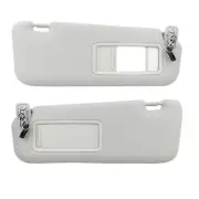Sun Visor Sunshade Kit With Mirror For Mazda CX-9 2010-2015 Gray (for: Mazda)