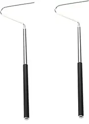 2X Adjustable Hook in Stainless Steel Tool for Reptile Snake Lizard Frog