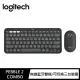 【Logitech 羅技】Pebble 2 Combo 無線藍牙鍵盤滑鼠組 K380S+M350S(石墨灰)