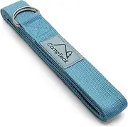 CampTeck D-Ring Polyester Yoga Strap - Adjustable Stretching Yoga Belt for Holding Positions, Improved Flexibility, Alignment, Posture, Resistance for Pilates, Yoga, Fitness and Exercise