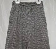 *High End, Checkered Chef Pants, 4 Pockets, Size S/M, Drawstring Elastic Waist*