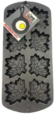 NEW Vintage Lodge 8MLP2 Cast Iron Maple Leaf Pan Corn Bread Muffin Gem Cookie