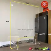 Sneeze Guard/Shield/Screen Shield with stand 80cm (H) x 60cm (W) - FREE SHIPPING