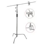 10.8Ft/330Cm Heavy Duty Studio C Stand Century Stand Boom Arm Grip Heads Kit Tripods & Monopods