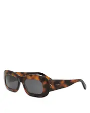 Celine 3 Dots Rectangular Sunglasses, 53mm